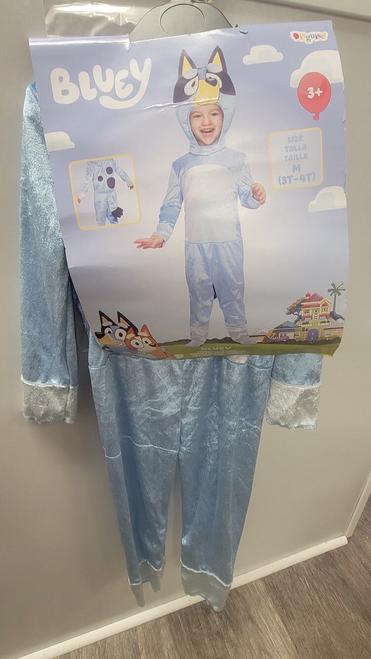 Bluey Child Med 3T-4T Costume